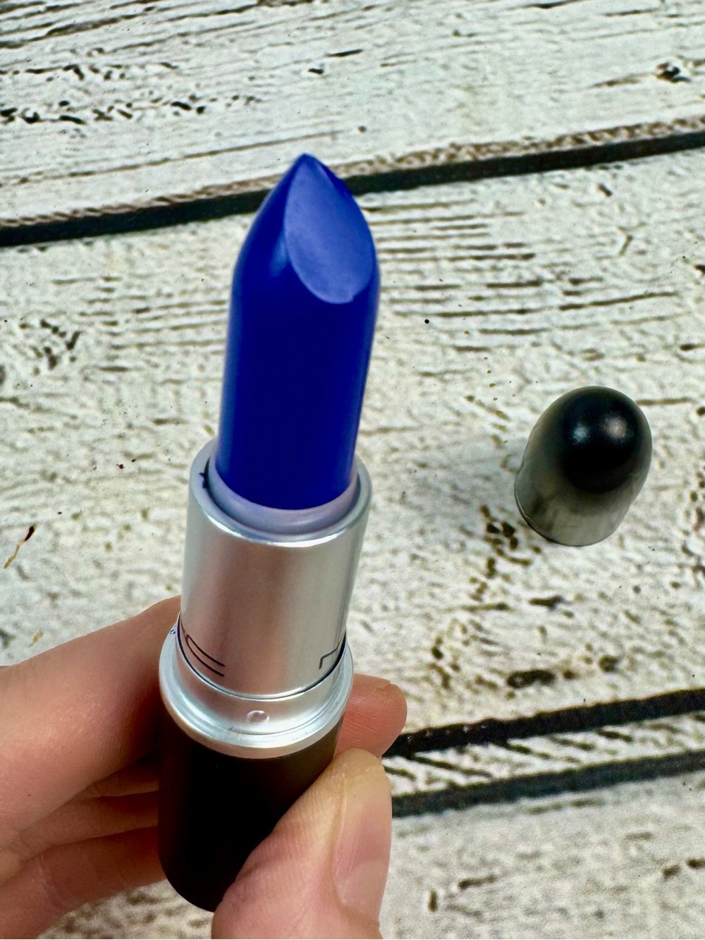 MAC Limited Edition Matte Lipstick “Midnight Troll” - Blue